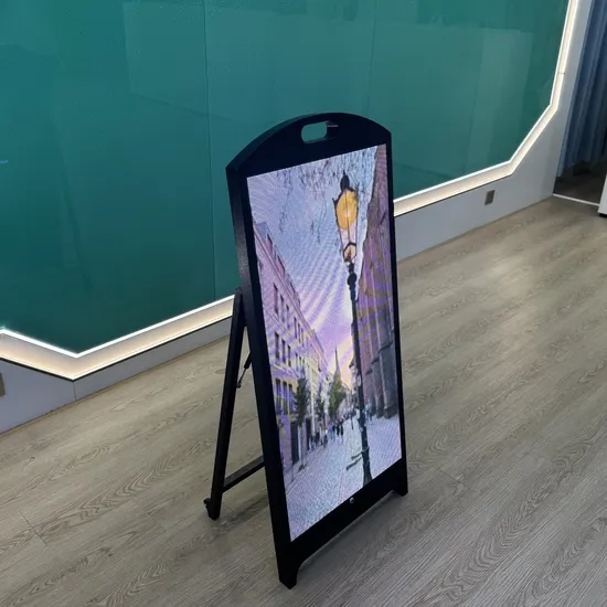 Mobile Video Screen Board Market Slim Interactive Touch Advertising LED Digital Poster TV Sign Panel Display for Outdoor Usage 